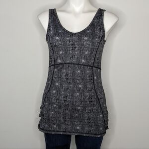 ✨3/$15 Gaiam black white workout exercise tank S